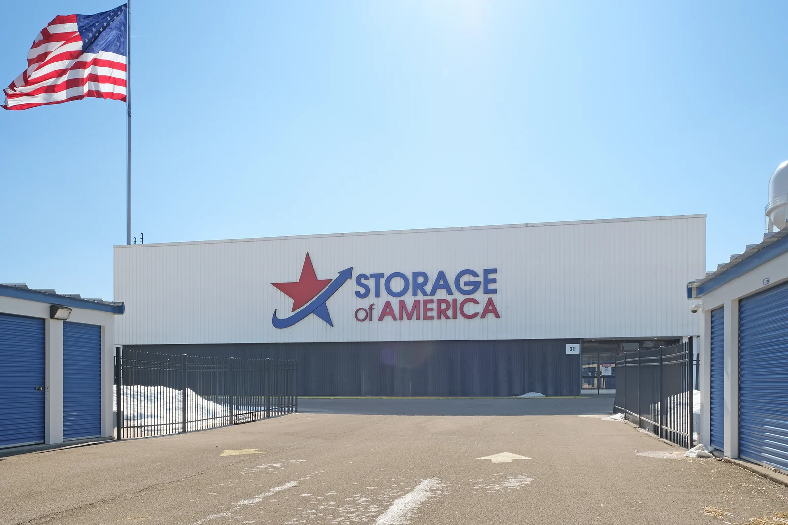 South Boulevard self-storage campus entrance in Crawfordsville, Indiana